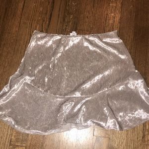velvet skirt